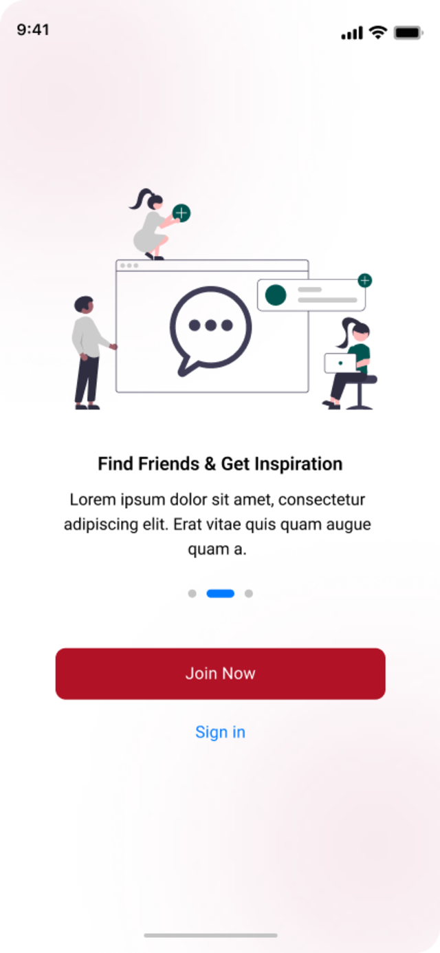 Thiqa app landing screen